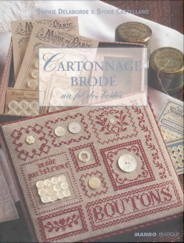 Cartonnage brode: Au fil des boites