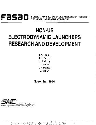 Non-US Electrodynamic Launchers Research and Development