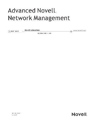 Novell - 3005 - Advanced Novell Network Management Netware 6