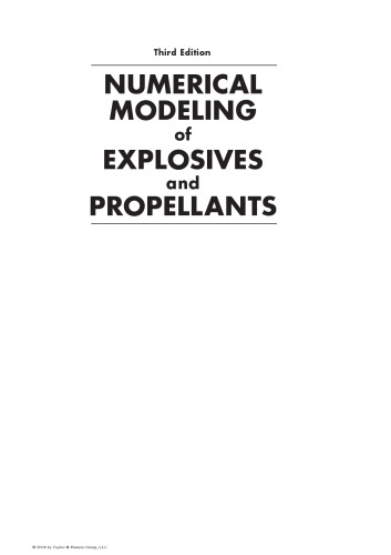 Numerical Modeling of Explosives and Propellents