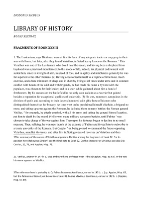 Library of history. Books XXXIII-XL