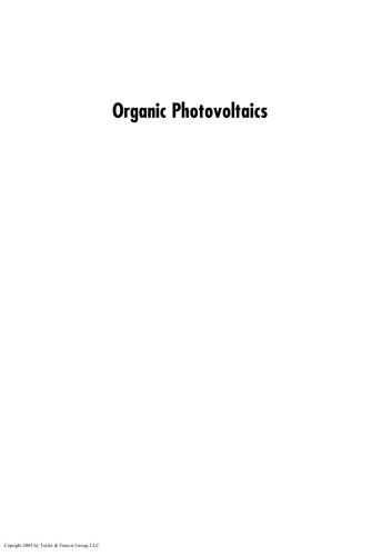 Organic Photovoltaics