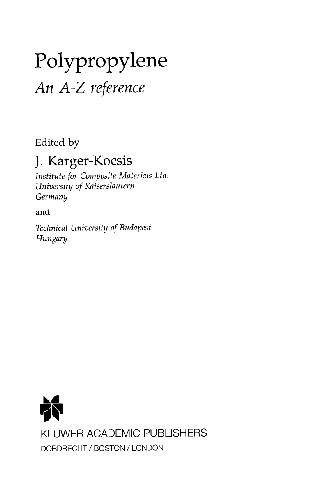 Polypropylene - An A-Z Reference