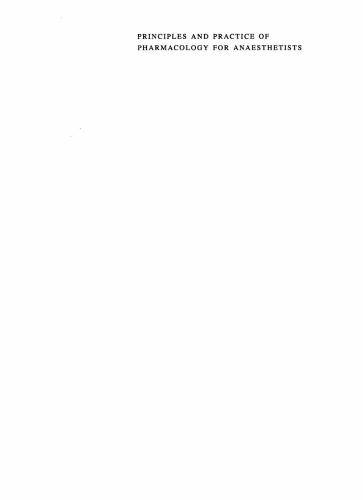 Principles and Practice of Pharmacology for Anaesthetists