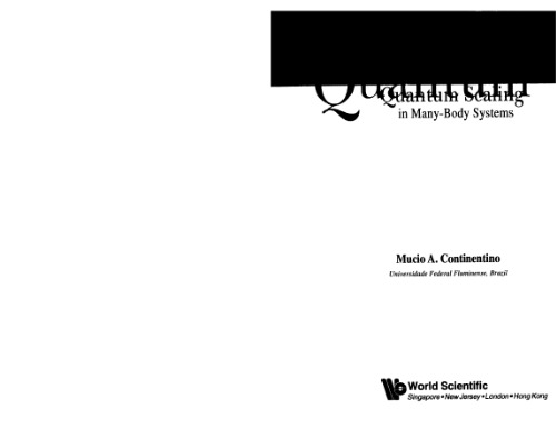 Quantum scaling in many-body systems