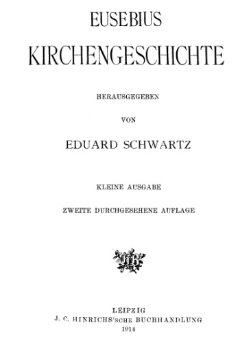 Eusebius Kirchengeschichte