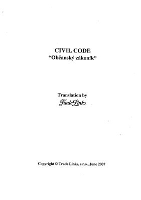 Civil Code of the Czech Republic