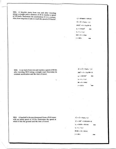 SOLUTION MANUAL of Engineering Mechanics - Dynamics