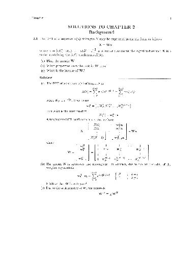 Solution Manual of Statistical Digital Signal Processing Modeling