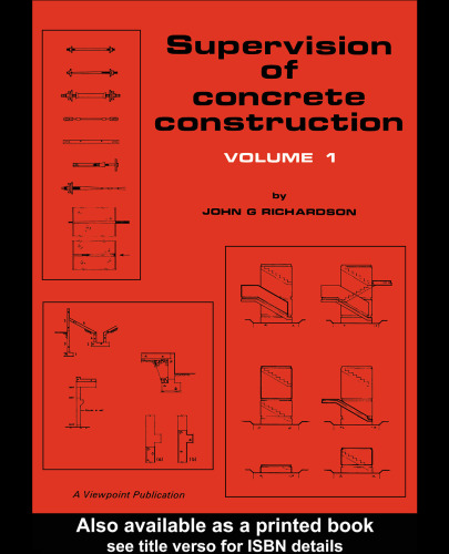 Supervision of Concrete Construction Viewpoint Publication Series
