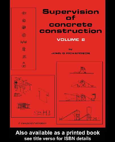 Supervision of Concrete Construction