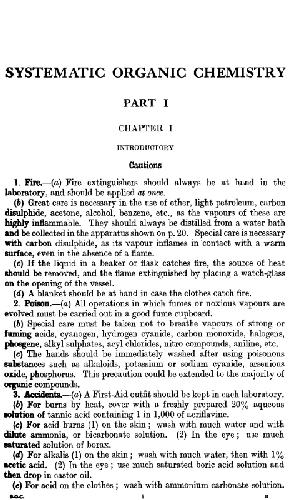 Systematic organic chemistry;: Modern methods of preparation and estimation, 