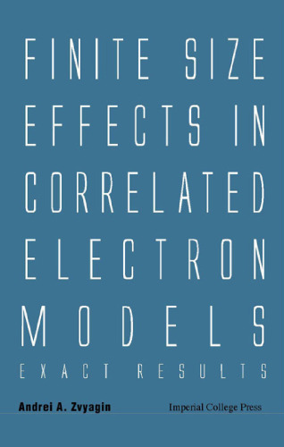 Finite size effects in correlated electron models: exact results