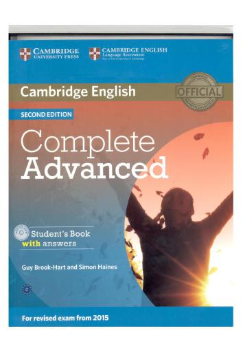 Complete Advanced Student's book