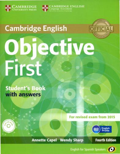 Cambridge English Objective First Student's Book With Answers