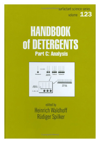handbook of detergents analysis