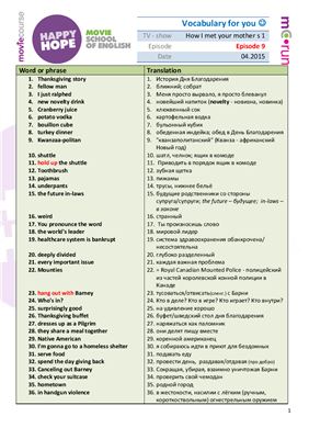 How I Met Your Mother / Как я встретил вашу маму: сезон 1 серия 9