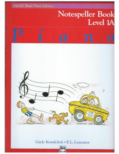 Alfred's Basic Piano Course - Notespeller Book (Level 1A)
