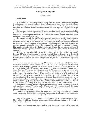 L’ortografia romagnola