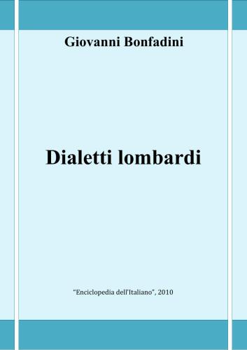 Dialetti lombardi