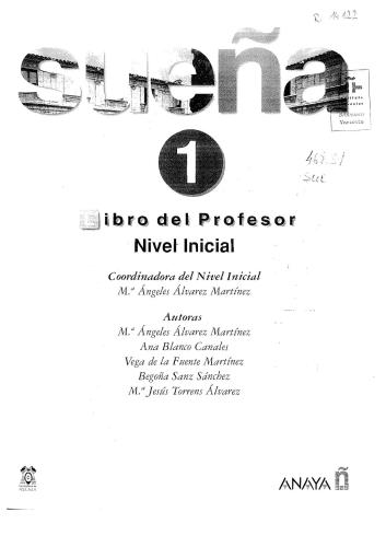 Sueña 1. Libro del Profesor