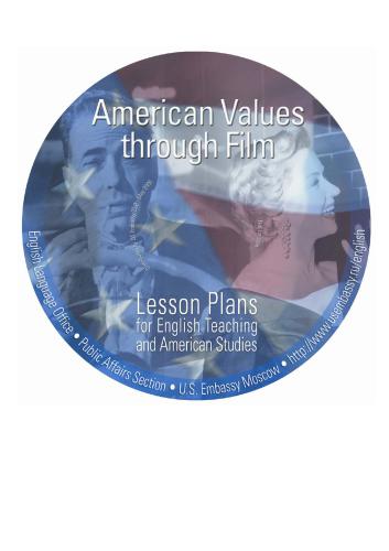 American values through film: Lesson plans for English teaching and American studies