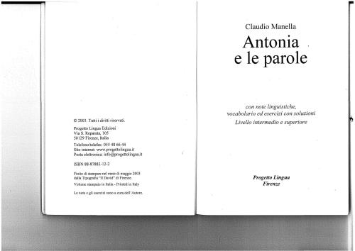 Antonia e le parole