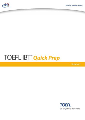 TOEFL iBT Quick Prep - Volume 2