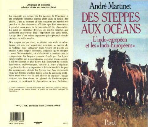 Des steppes aux océans (l'indo-européen et les Indo-Européens)