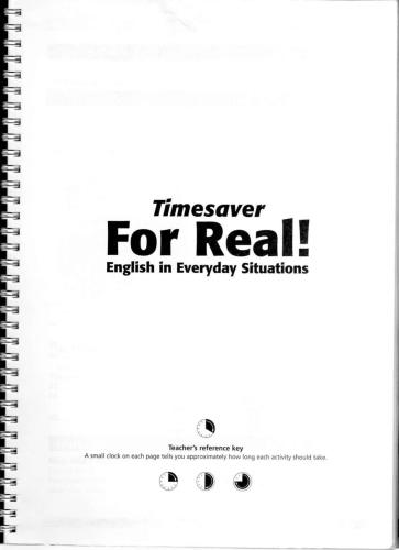 Timesaver: For Real! English in Everyday Situations (Intermediate) Book + Audio
