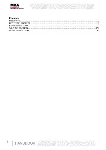 TOEFL Preparation Handbook