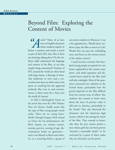 Beyond Film: Exploring the Content of Movies