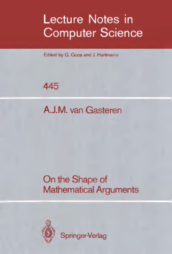 On the Shape of Mathematical Arguments