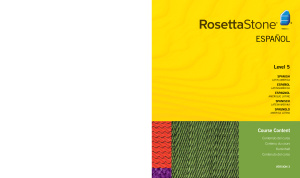 Rosetta Stone Latin American Spanish. Тексты уроков. Уровни 1-5