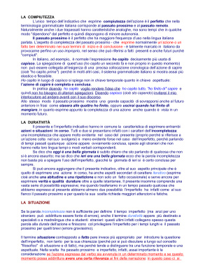 I tempi passati. Grammatica avanzata della lingua italiana