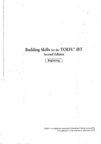 Building Skills for the TOEFL iBT - Beginning (2nd Edition)