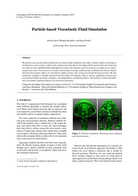 Particle-based Viscoelastic Fluid Simulation
