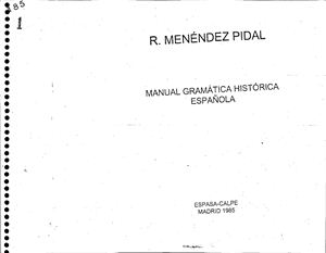 Manual Gramatica Historica Espanola /  Руководство по исторической грамматике испанского языка