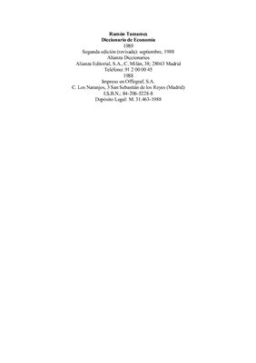 Diccionario de Economía