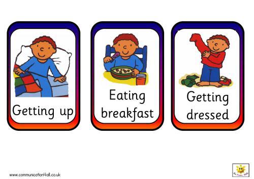 Словарь-картинка - Daily Routine Cards