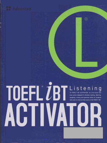 TOEFL IBT Activator Advanced Listening