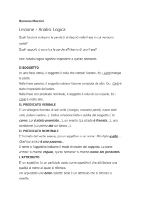 Analisi Logica