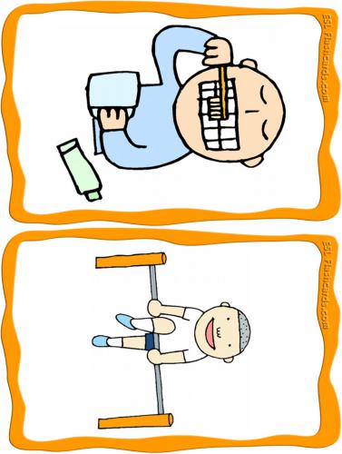 Daily Activities Flashcards Set A