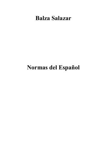 Normas del Español