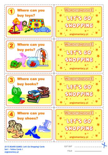 Board Game Let's go shopping