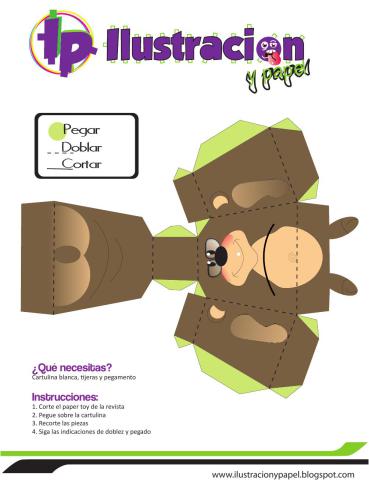 Ilustracion y papel. La Familia