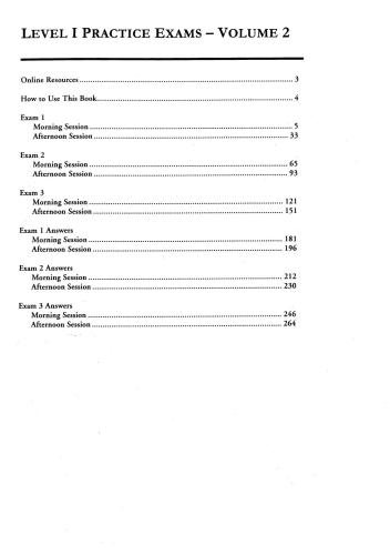 CFA Level 1, Practice Exams Vol 2, 2014