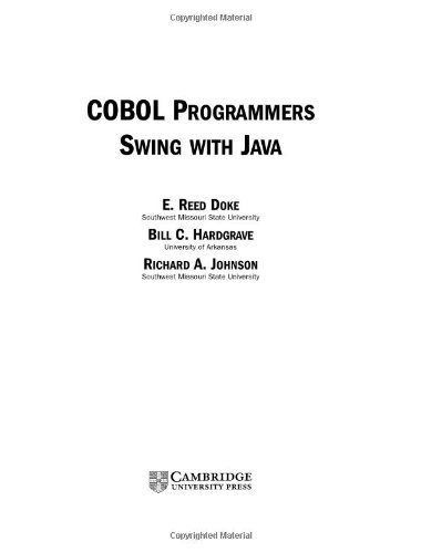 COBOL Programmers Swing with Java