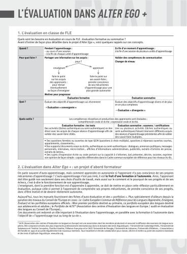 Alter Ego + 2. Tests (avec corrigés)