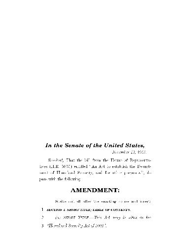 homeland security act